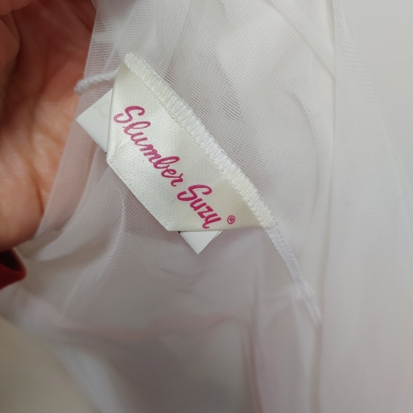 Vintage Slumber Suzy White Sheer Peignoir Size M - Picture 12 of 16